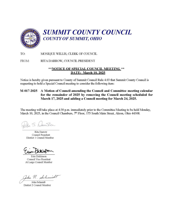 03-10-25 Special Council Meeting